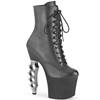 Pleaser - IRONGRIP1020 Bottes de plateforme, Pole dance chaussures - Chaussures de pole dance - Noir/Couleur argent Product image